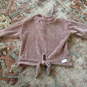7 for all Mankind Rose Sweater with front tie (12 mo)